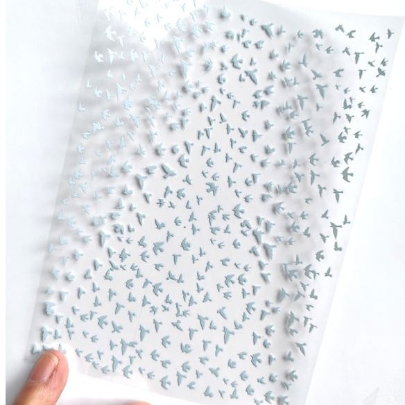 Homemade bird PET stickers