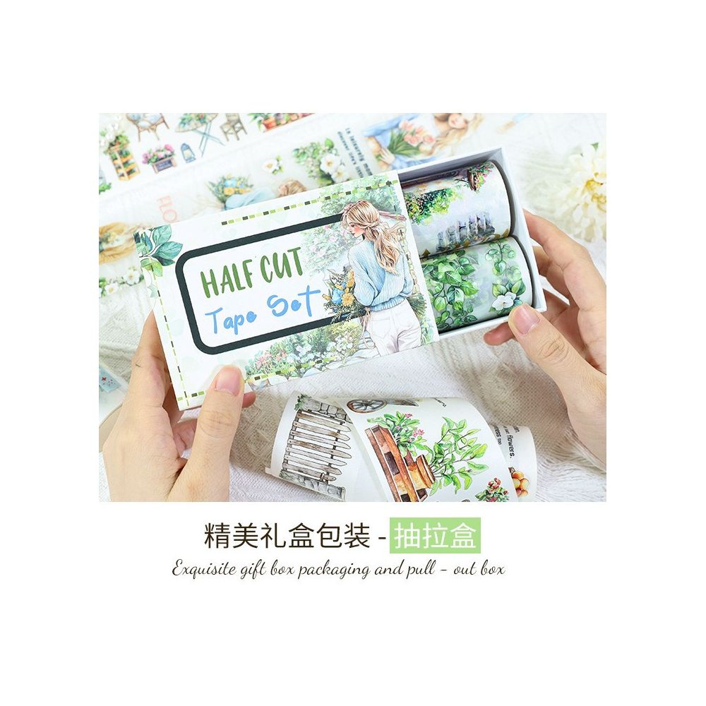 Half Cut PET tape set 6 cm 2 m 18 Types image 2
