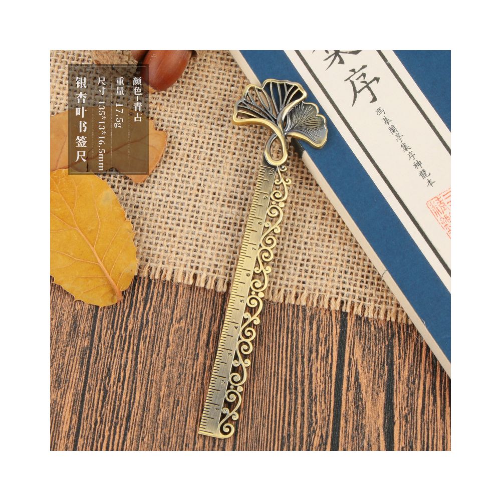 Antique style butterfly hollowed out bookmark ruler 10cm