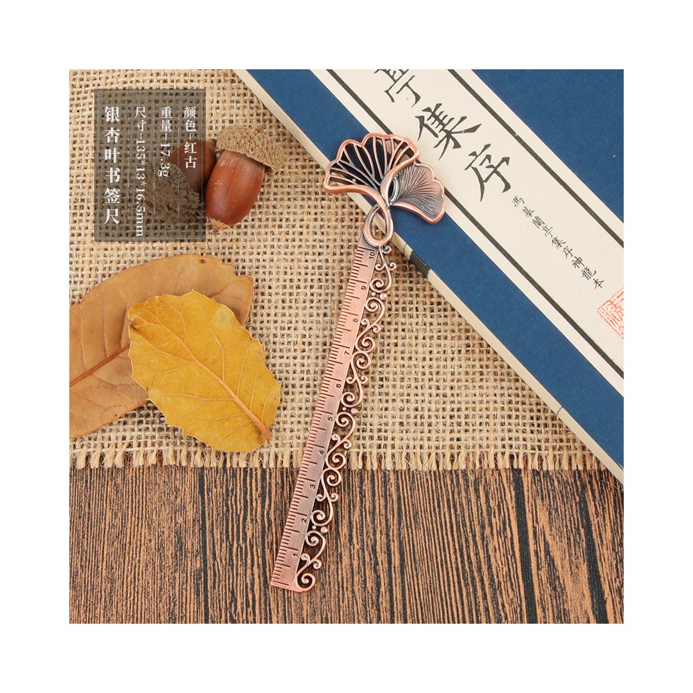 Antique style butterfly hollowed out bookmark ruler 10cm