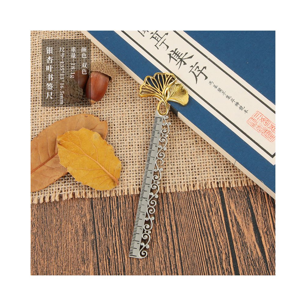 Antique style butterfly hollowed out bookmark ruler 10cm