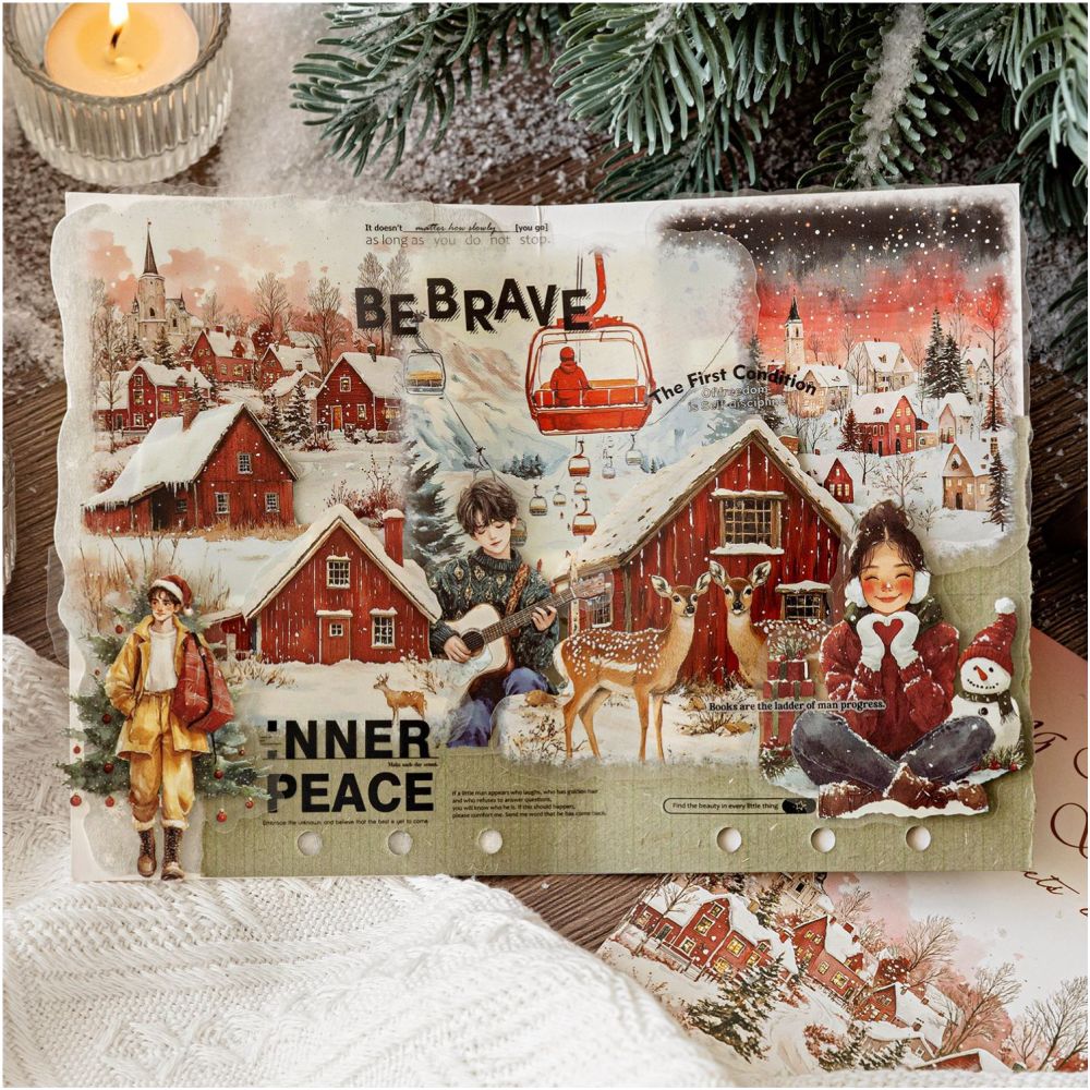 Large Size Landscape PET Sticker Pack 6 Styles 15 Sheets image 3