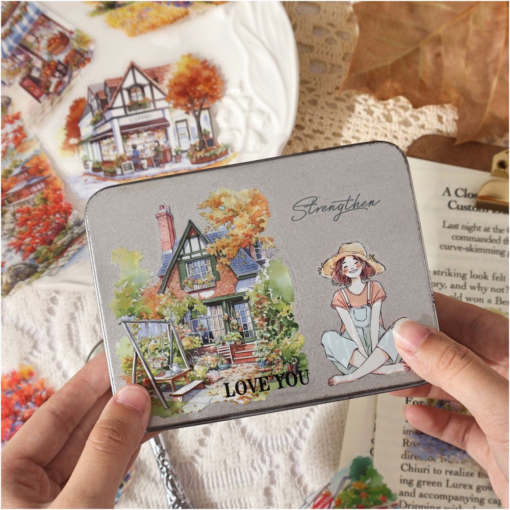 Landscape and Dining Series PET Stickers 10 Sheets 4 Types image 0