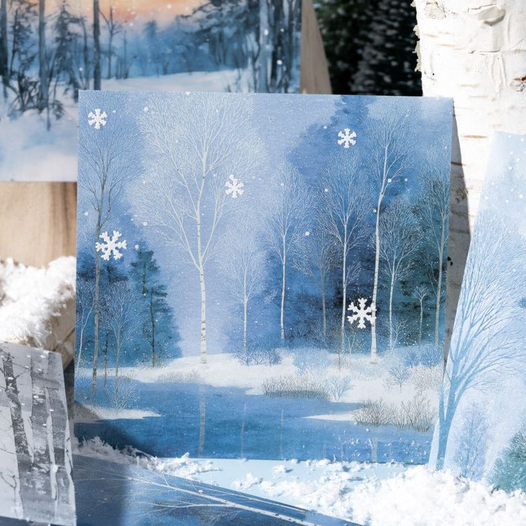 Window Snow Series 3D Sticker Pack 6 Designs 10 Sheets image 0