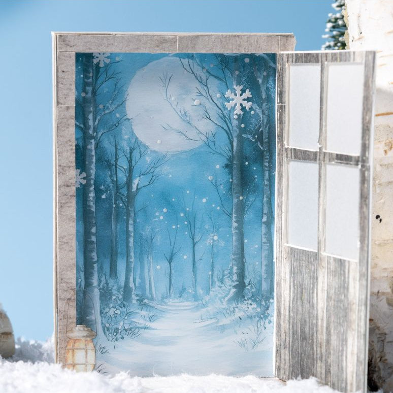 Window Snow Series 3D Sticker Pack 6 Designs 10 Sheets image 2