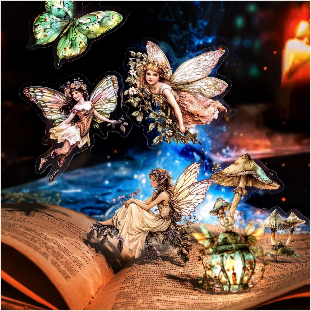 Fantasy Series PET Sticker Pack 40 Pcs 6 Styles image 1