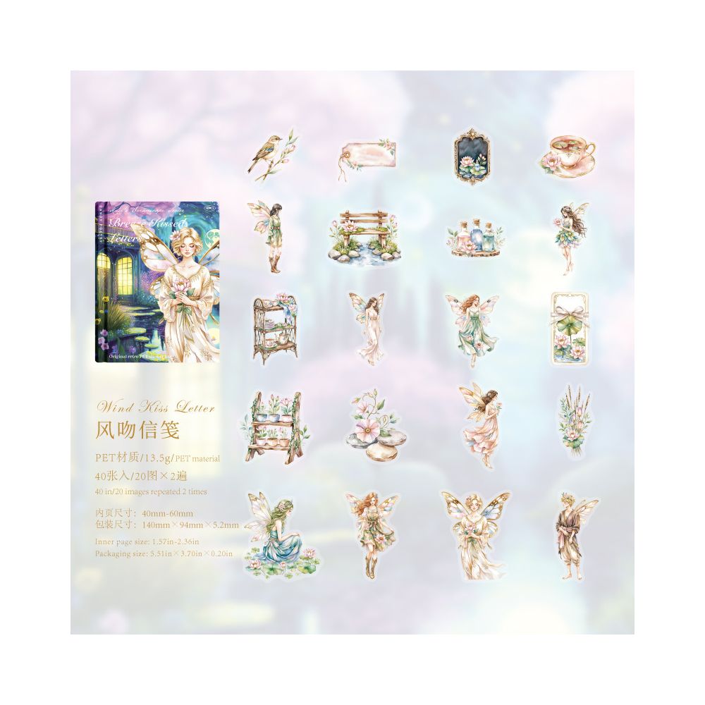Fantasy Series PET Sticker Pack 40 Pcs 6 Styles
