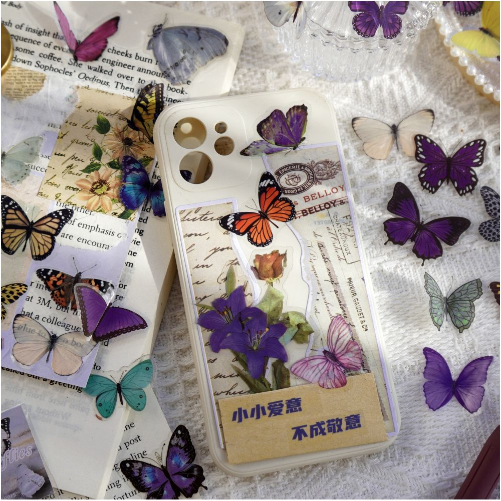 Butterfly PET Stickers 6 Styles 20 Pcs image 2