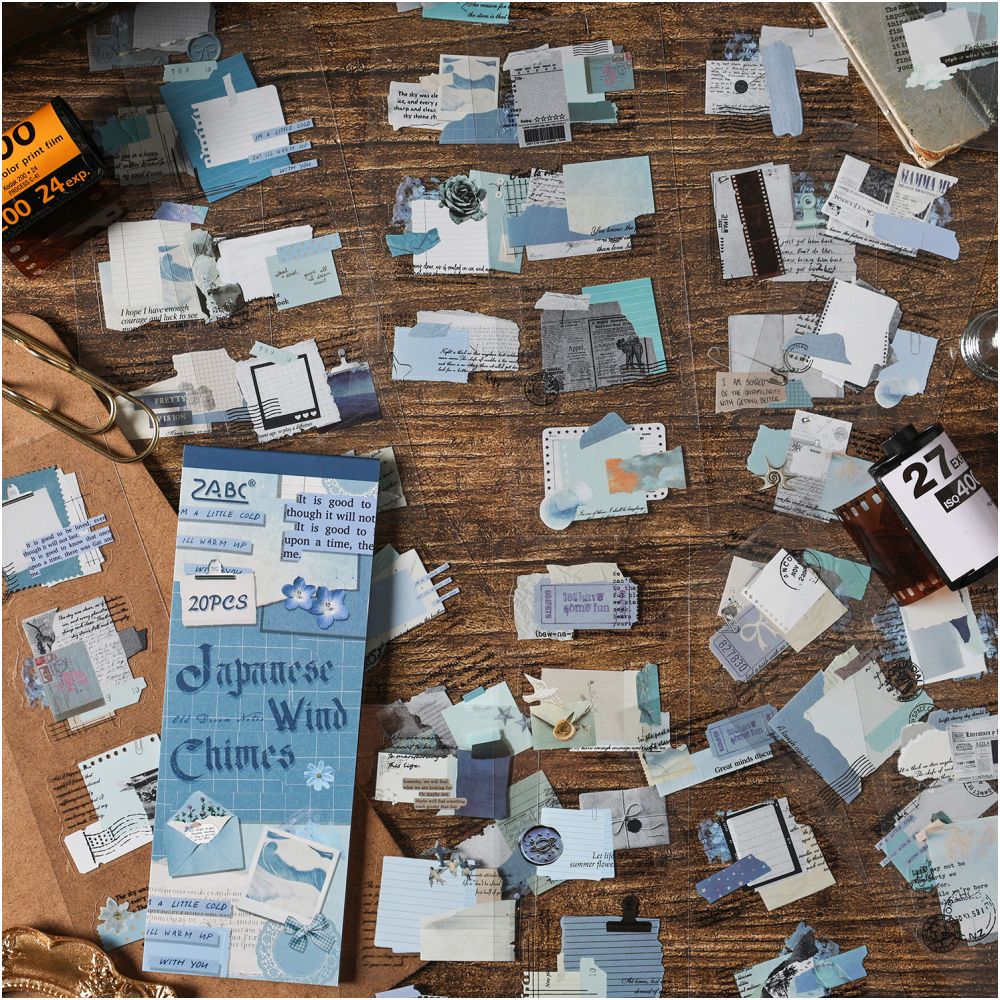 Old Dream Vintage Series PET Sticker Book 15 Sheets 4 Designs image 1