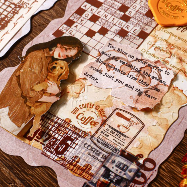 Draft Series Retro Material Package 19 Pcs 6 designs image 3