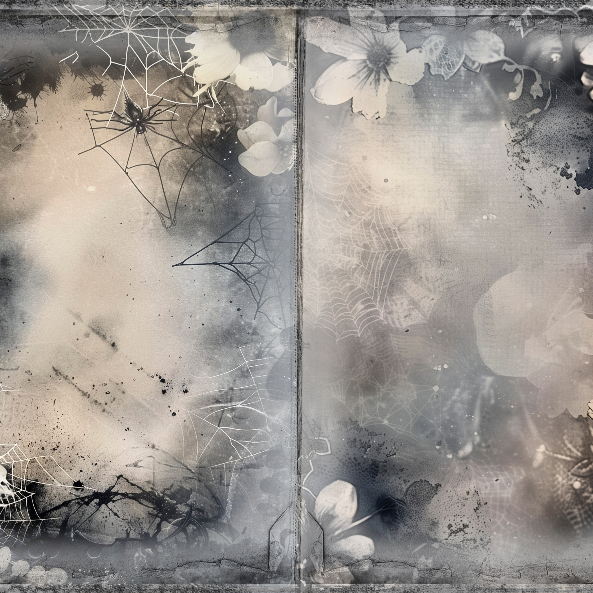 LunicArtDesign Dark Flora material paper 5.5 x 8.5 inches 20 different sheets