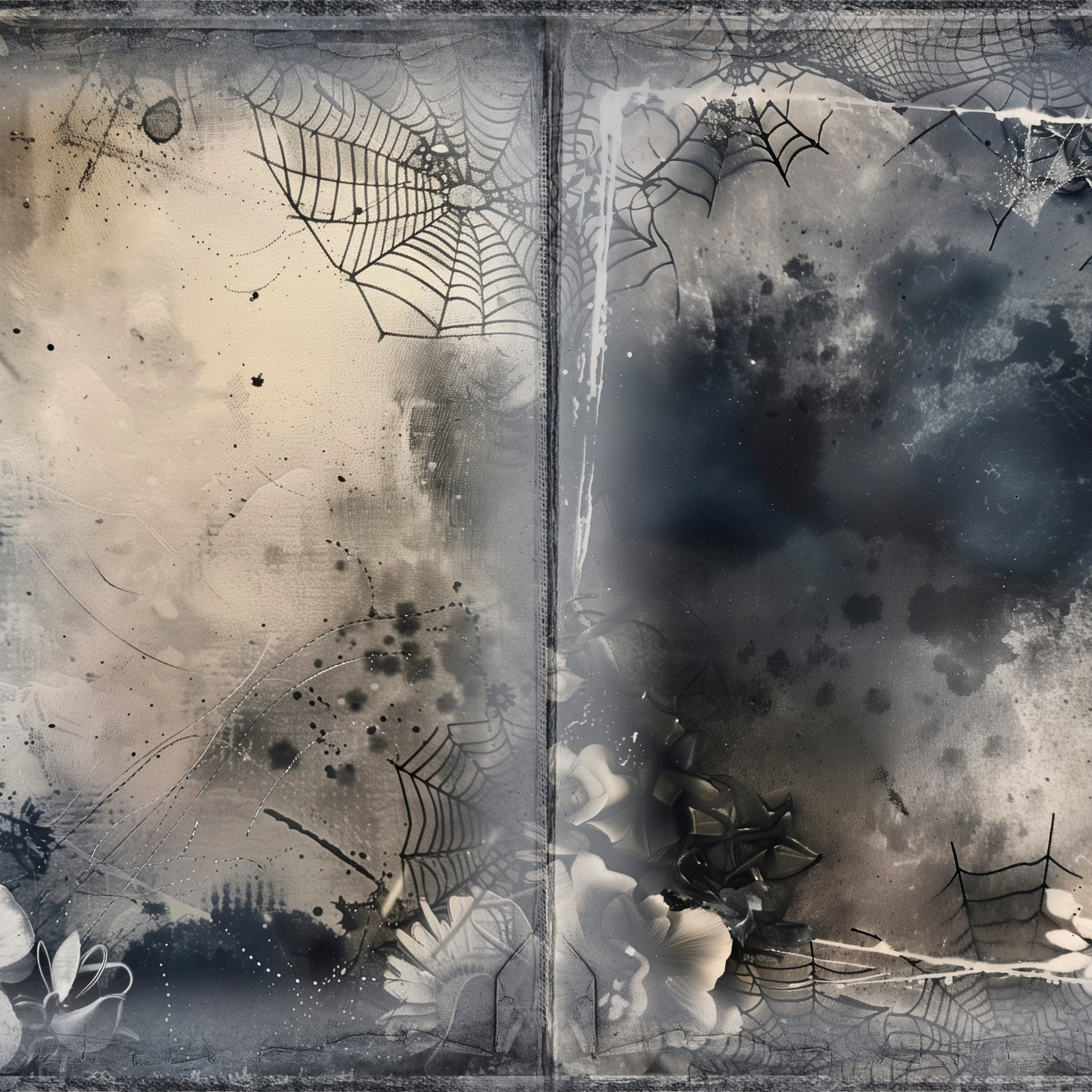 LunicArtDesign Dark Flora material paper 5.5 x 8.5 inches 20 different sheets