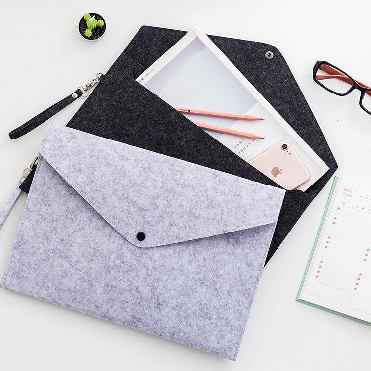 Custom Felt A4 File Clutch Bag – Advertising Folder - ViktaShop