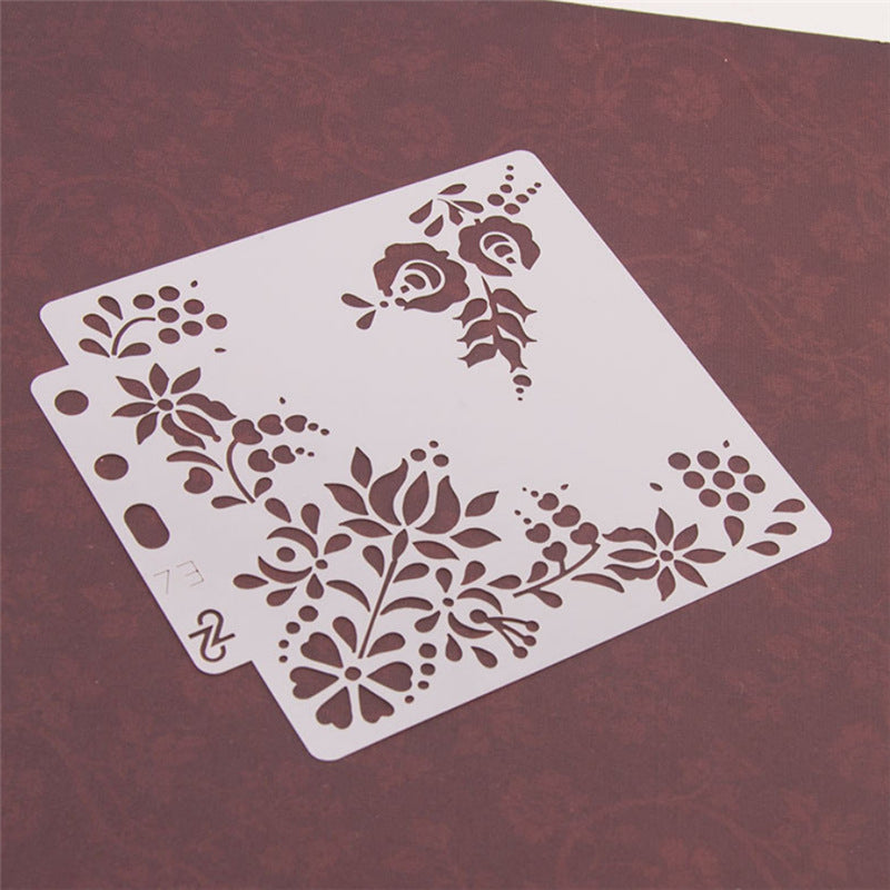 Lace Stencil Template – Hollow Spray Masking Plate for Scrapbook & DIY Crafts - ViktaShop