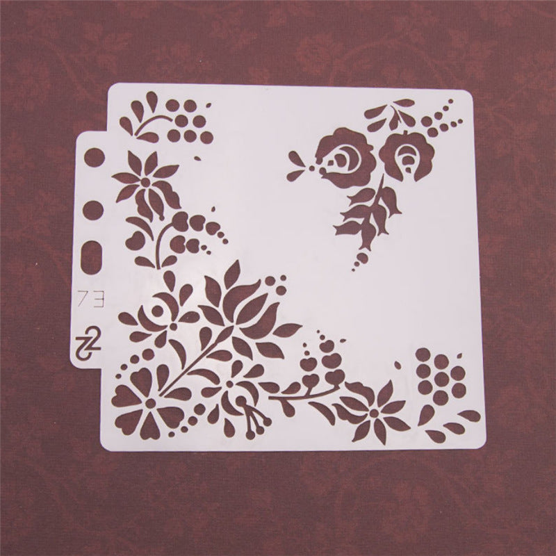Lace Stencil Template – Hollow Spray Masking Plate for Scrapbook & DIY Crafts - ViktaShop