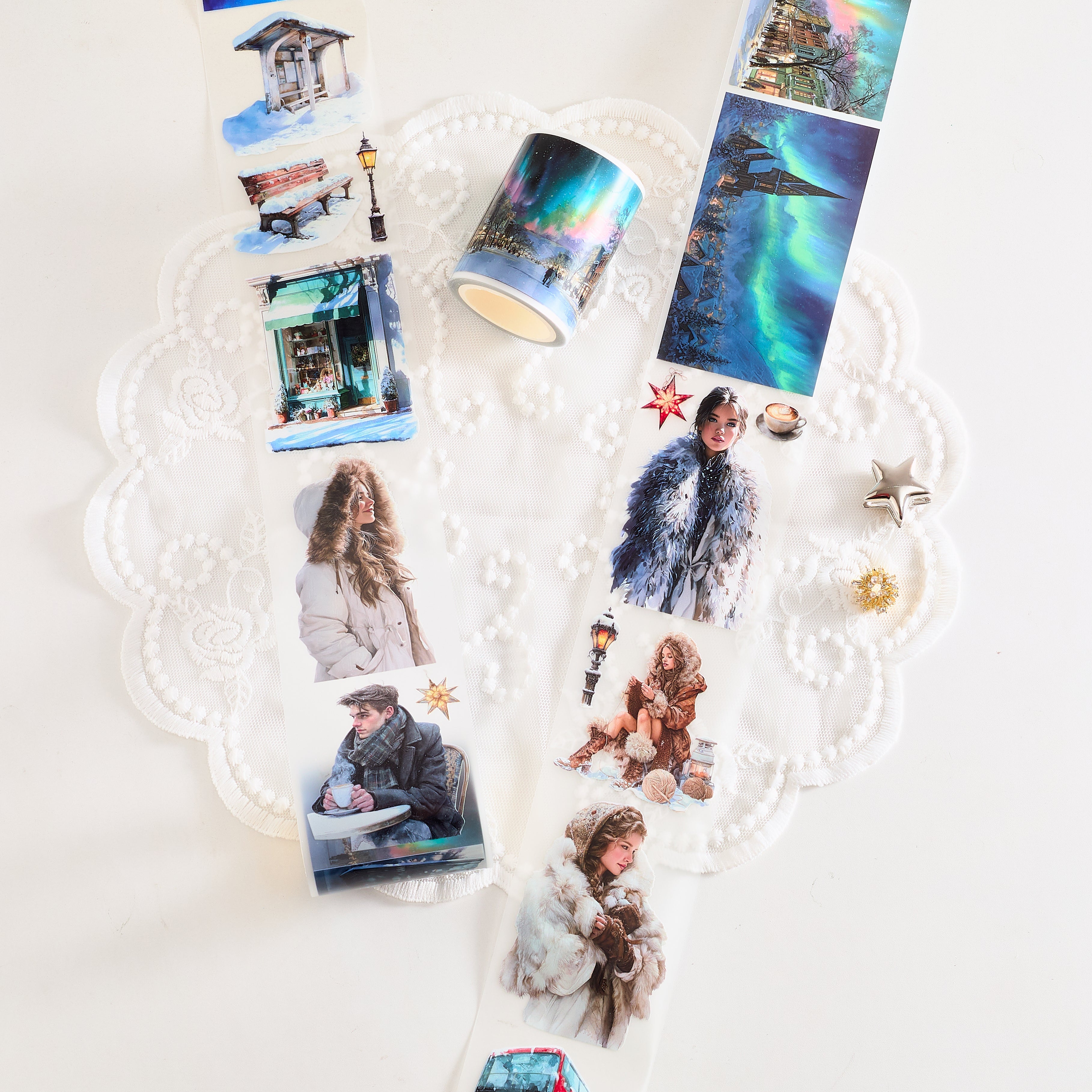 Shiimmer Neon Snow Trace PET Tape 6cm x 1m