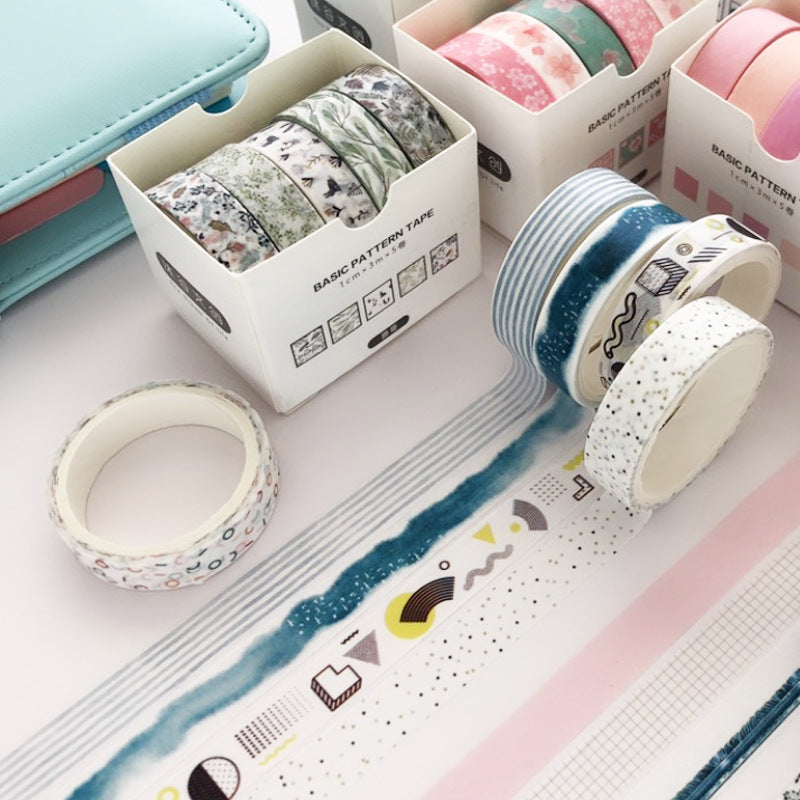 Japanese Style DIY Decorative Washi Tape Set, 3m - ViktaShop