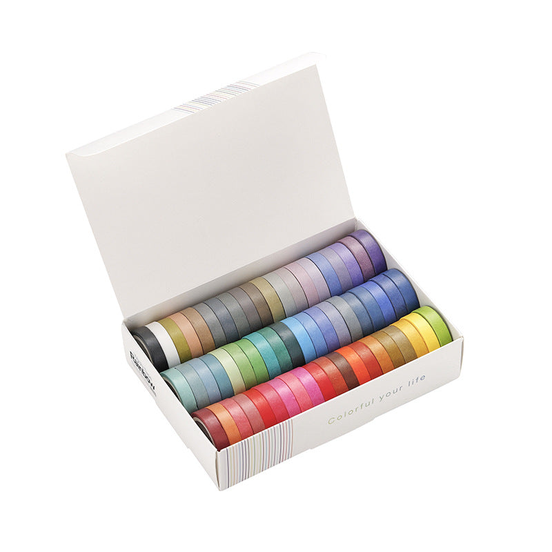 Basic solid color tape box set 60 psc