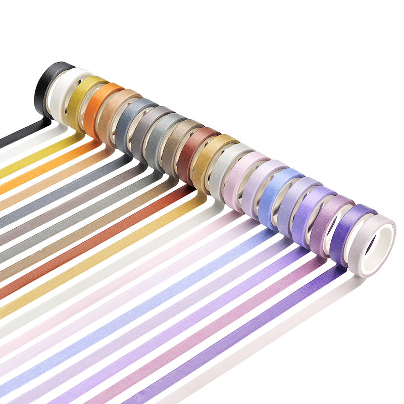 Basic solid color tape box set 60 psc
