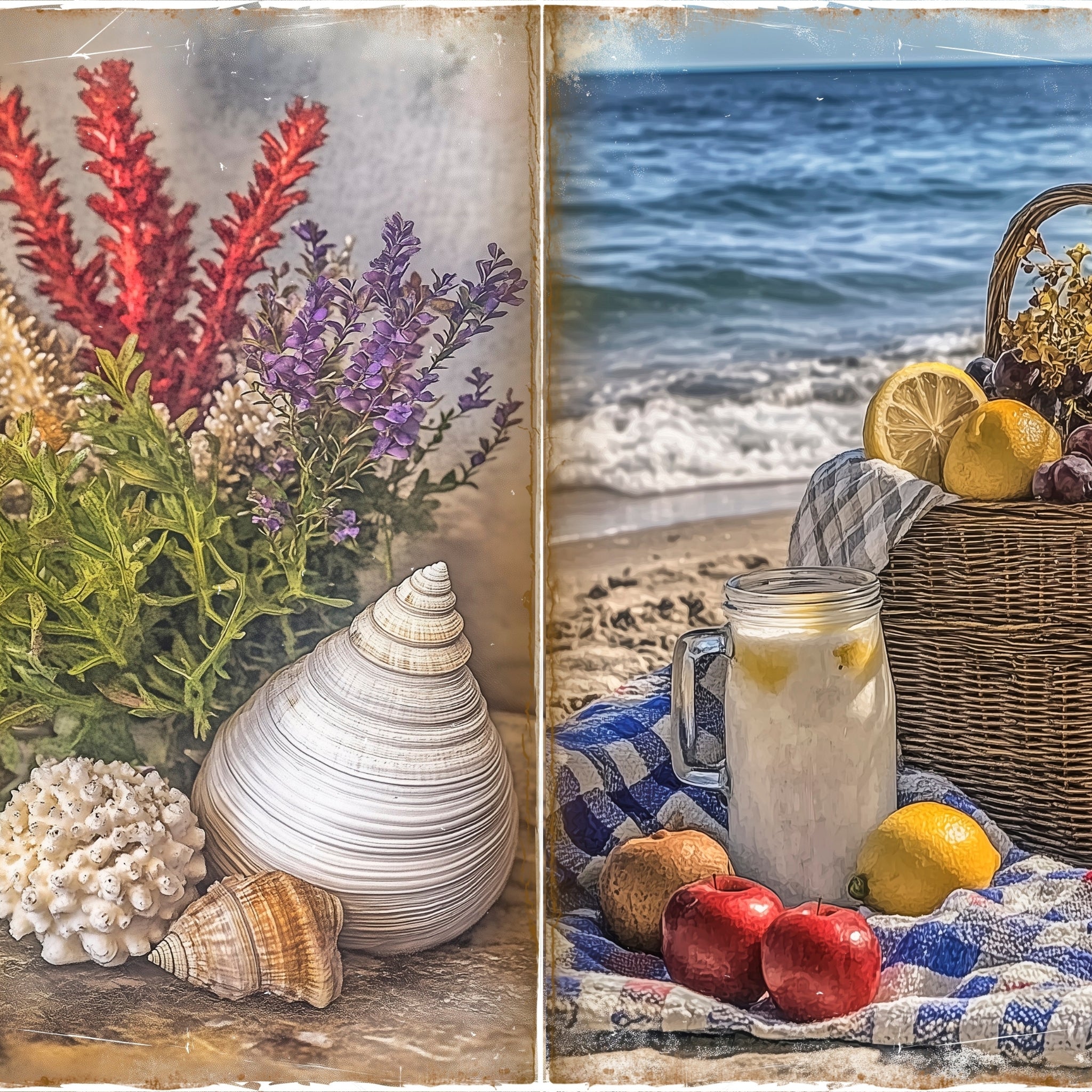 LunicArtDesign Summer Season material paper 5.5 x 8.5 inches 20 different sheets