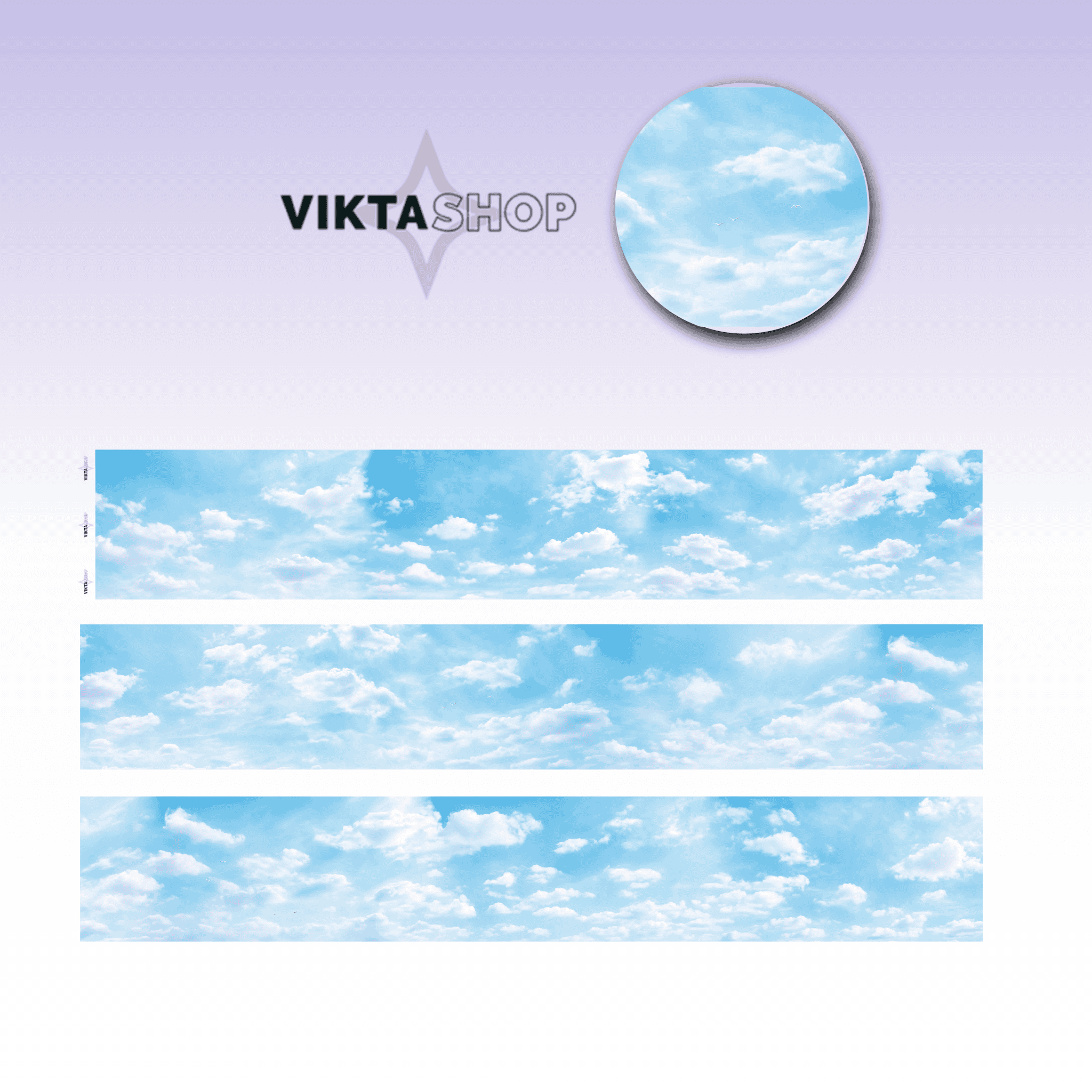 Viktashop Sky PET tape 6cm x 1m