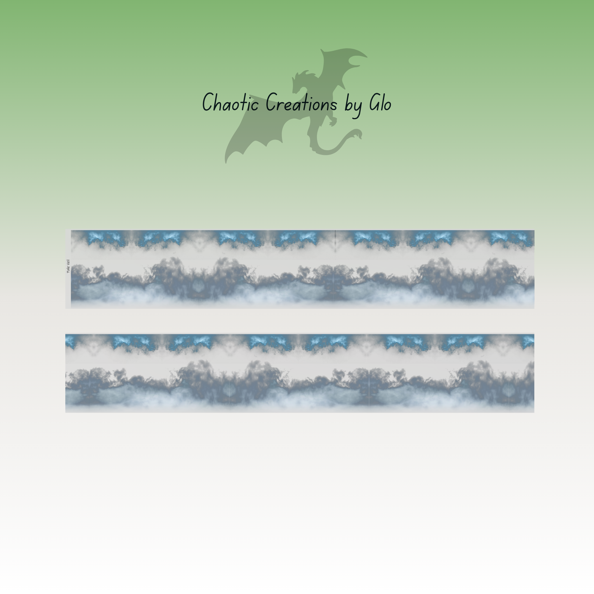 Chaotic Creations by Glo Pale Veil PET Tape 9cm x 1.25m