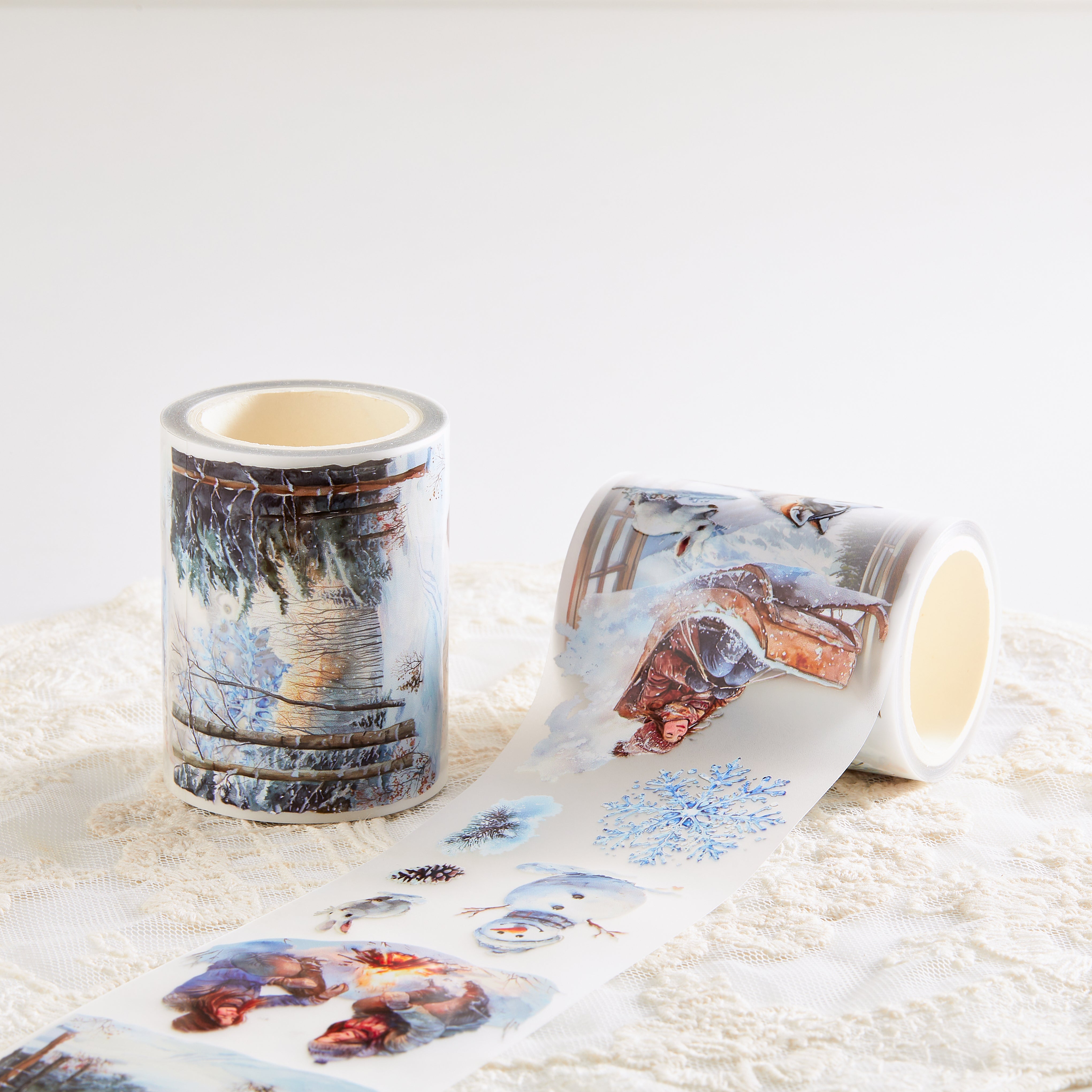 Shiimmer Snowy Forest PET Tape 6cm x 1m