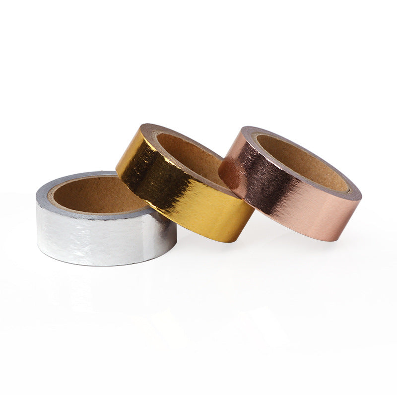 Rose gold silver paper tape