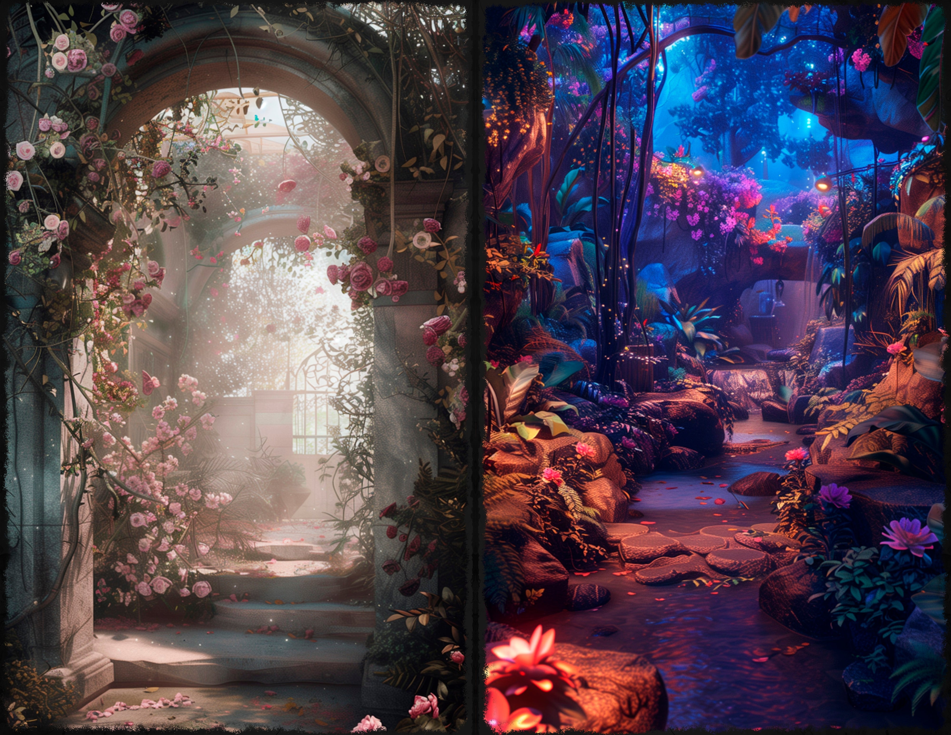 LunicArtDesign secret garden material paper 5,5 x 8,5 inches 20 different sheets