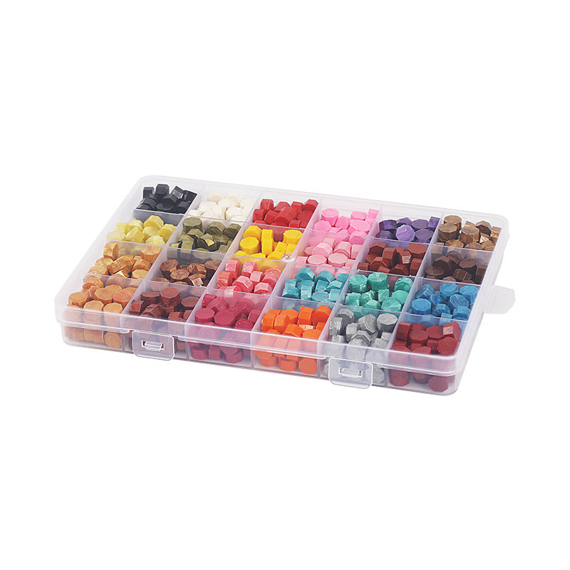 Vintage Transparent Fire Paint Wax Granules Set with Gold Powder - ViktaShop