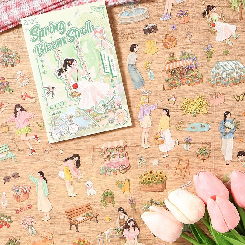 Journey Through the Seasons Series PET Stickers 20 sheets 4 variants