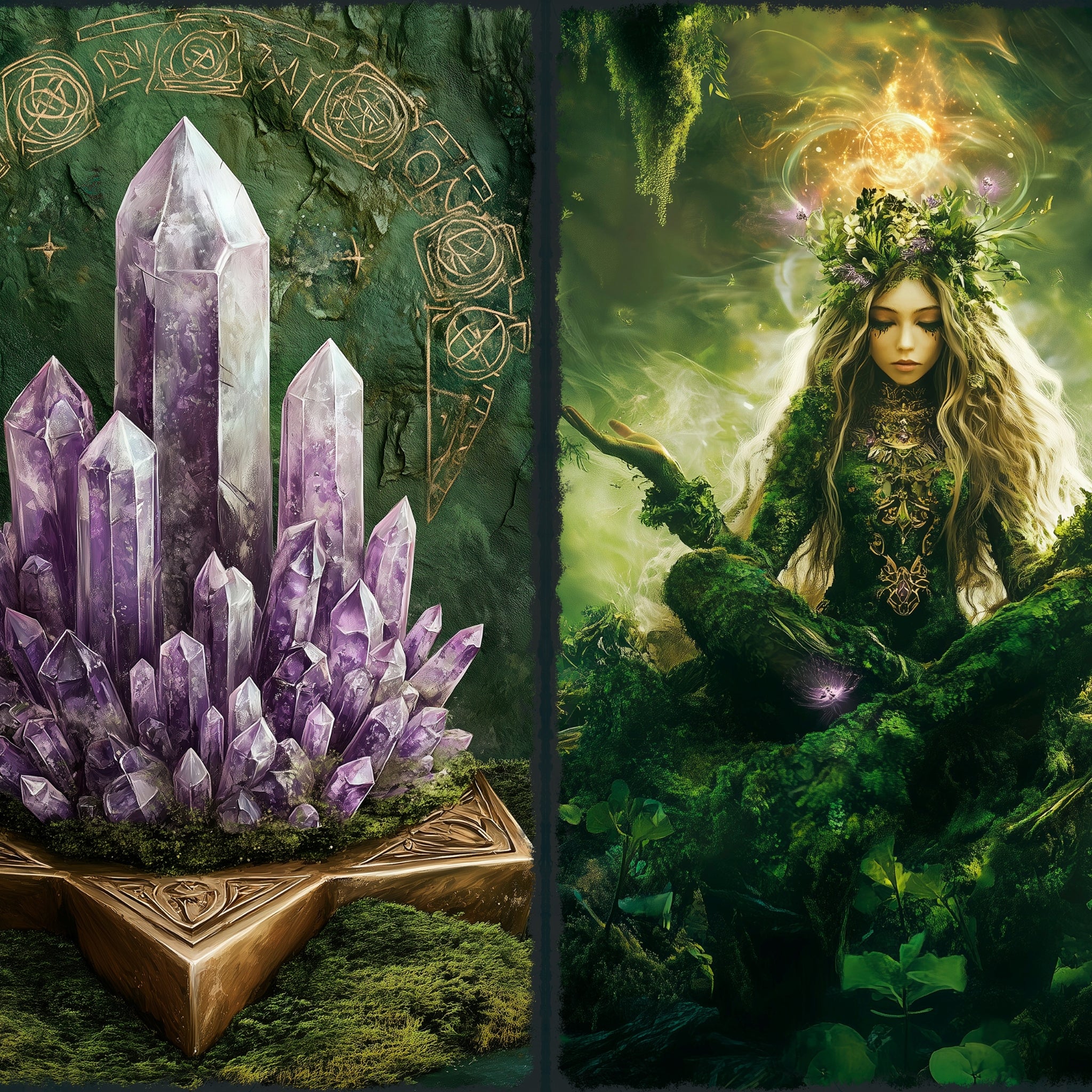 LunicArtDesign Enchanted Forest material paper 5.5 x 8.5 inches 20 different sheets