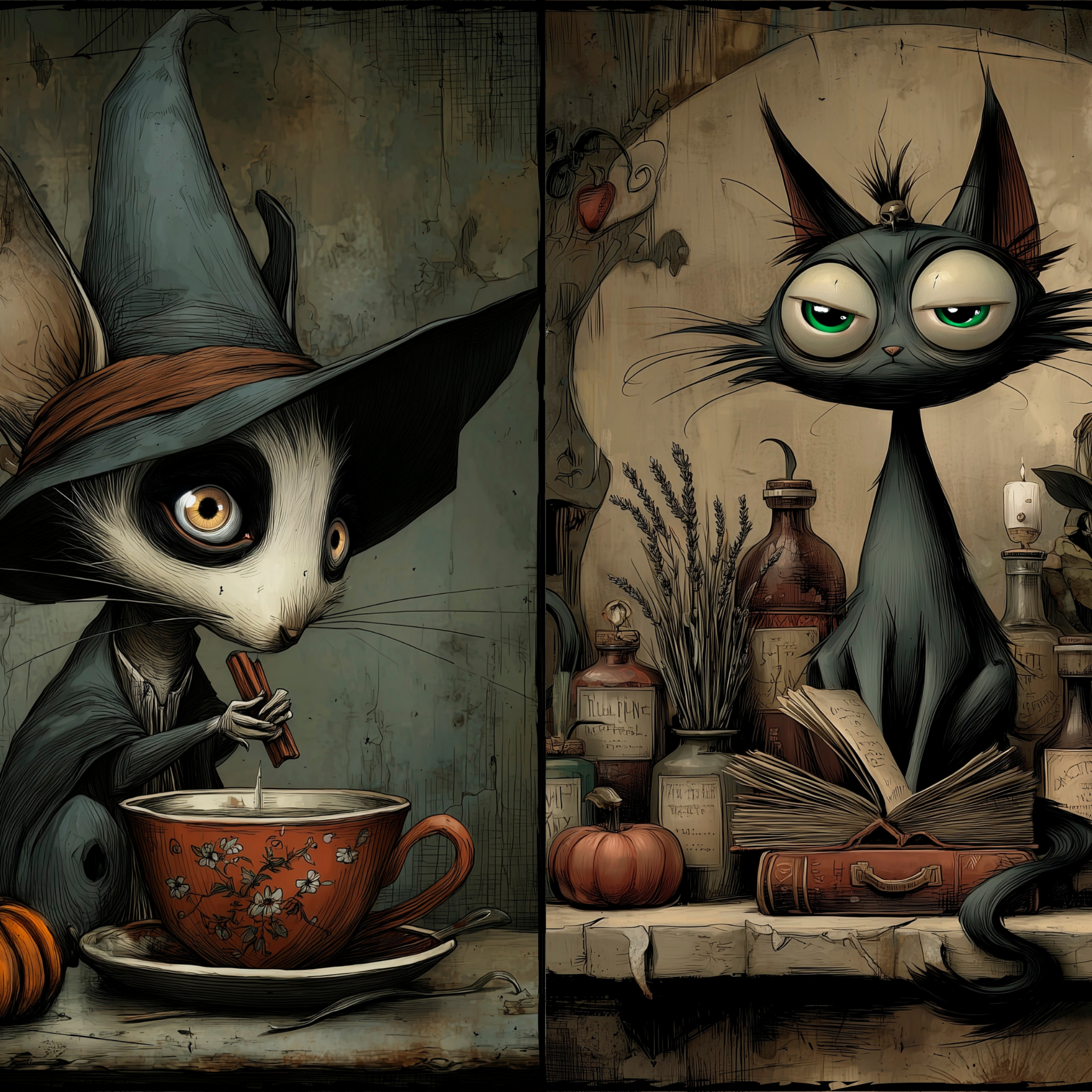 LunicArtDesign Cute Halloween material paper 5.5 x 8.5 inches 20 different sheets