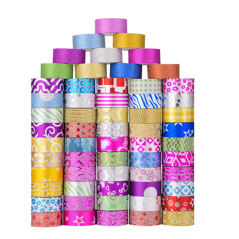 Glitter paper tape 60 colors