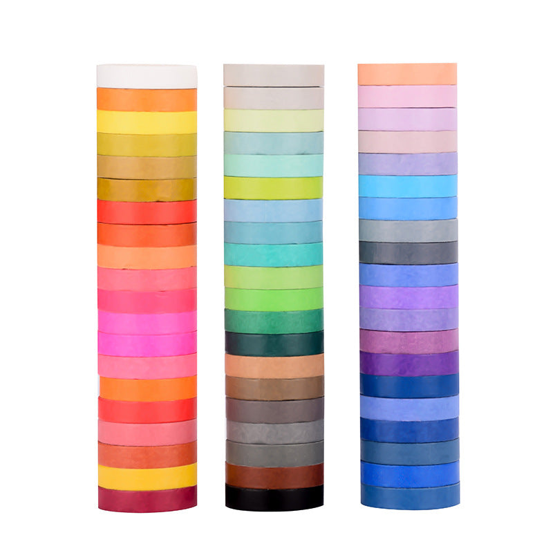 Basic solid color tape box set 60 psc