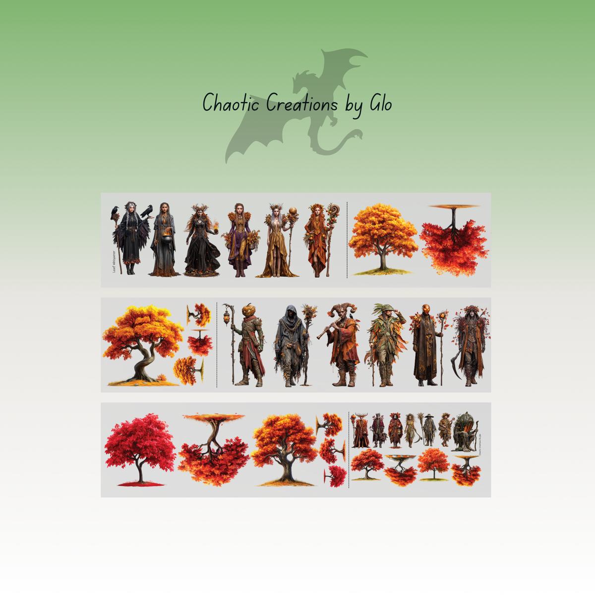 Chaotic Creations by Glo Leaf Whisperer PET Tape 9cm x 1.25m