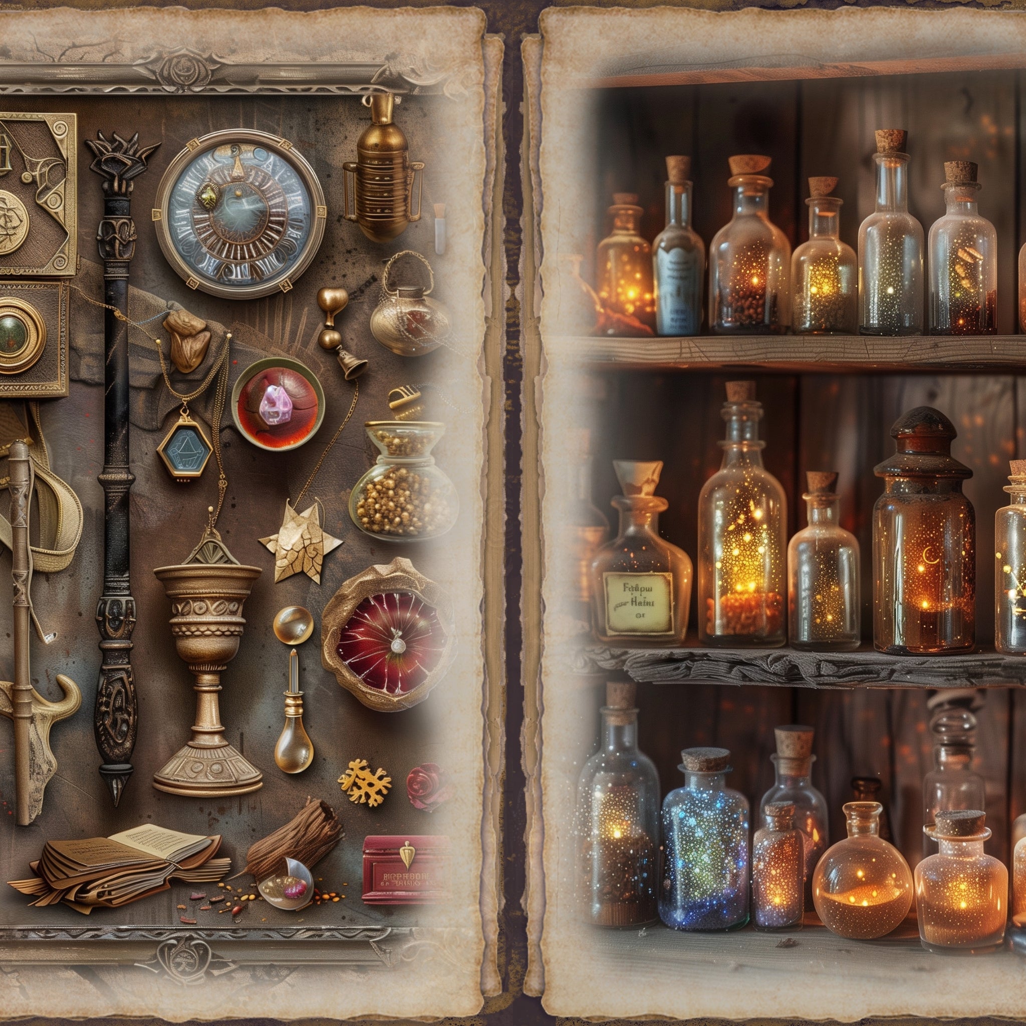 LunicArtDesign Dark Academia material paper 5.5 x 8.5 inches 20 different sheets