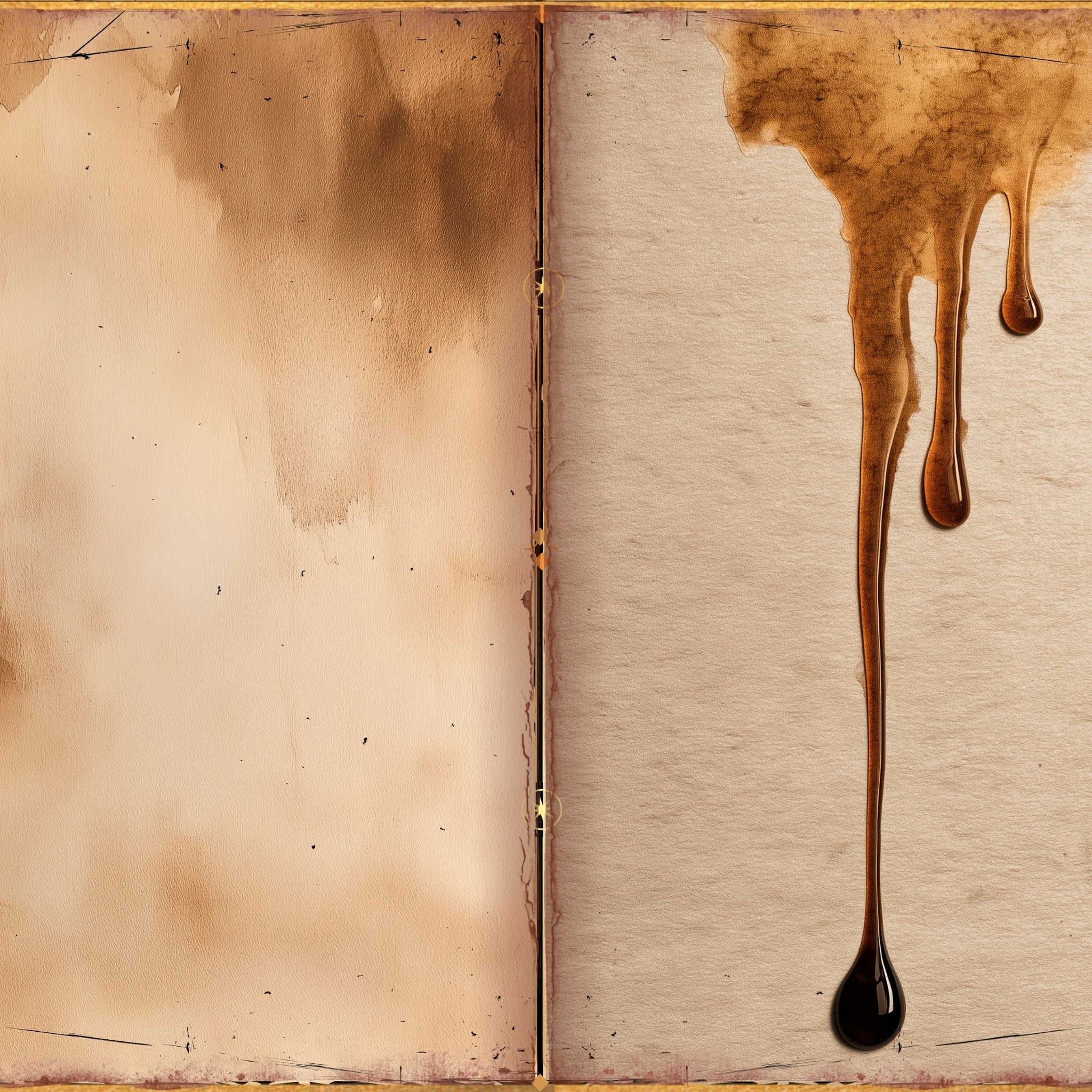 LunicArtDesign Cofee Stained material paper 5.5 x 8.5 inches 20 different sheets
