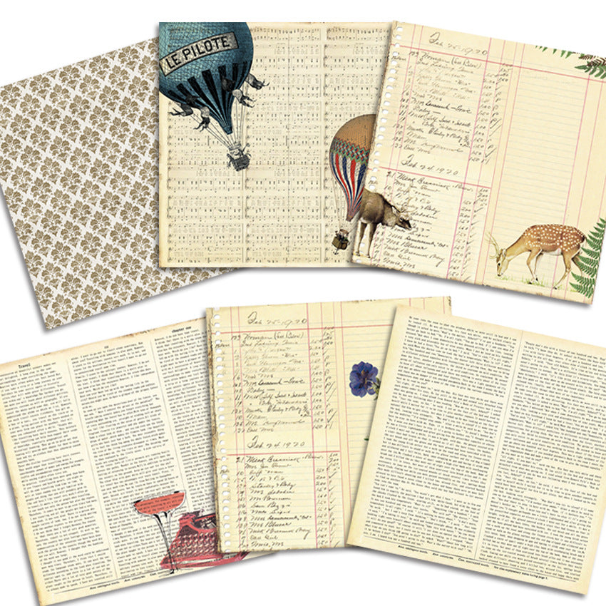Jungle Pattern Background Paper – 24 Sheets - ViktaShop