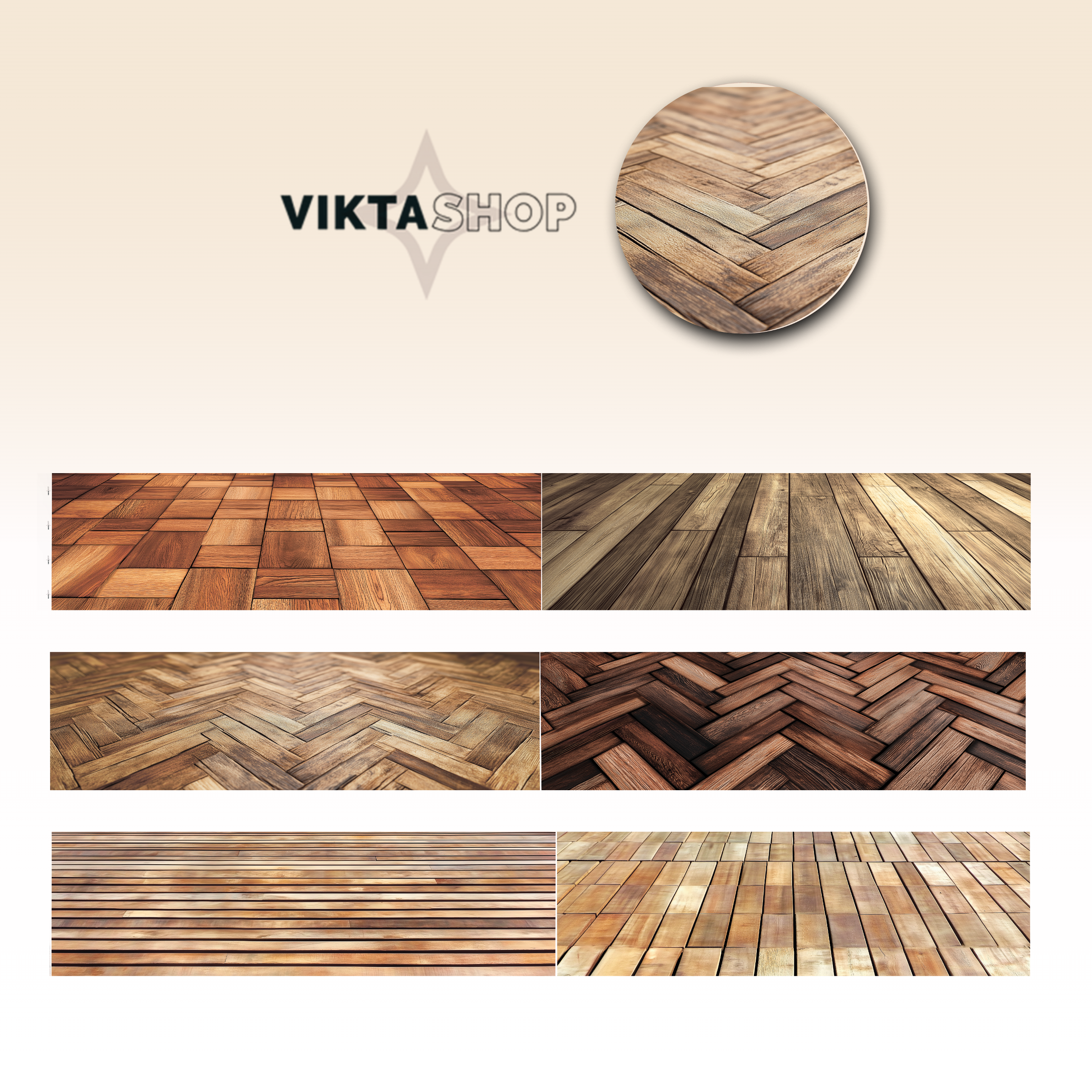 Wooden floors PET Tape 6cm x 125cm - Viktashop.com