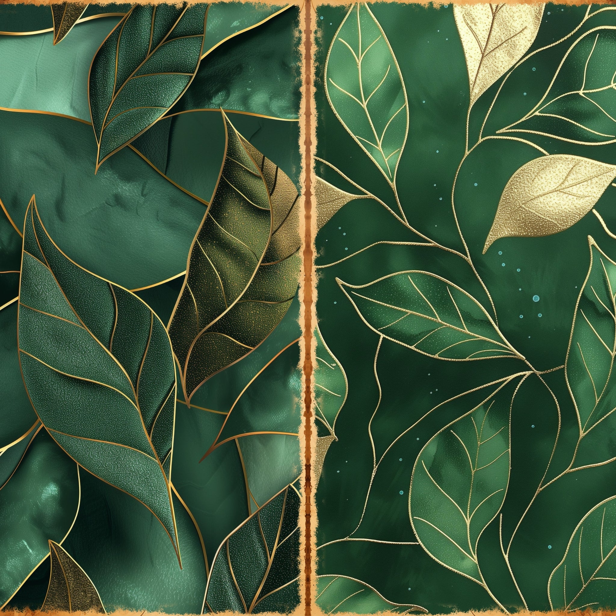 LunicArtDesign Clover Green material paper 5.5 x 8.5 inches 20 different sheets