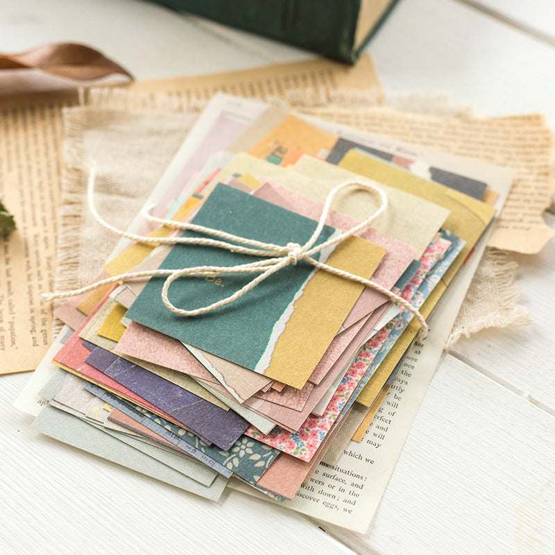 Village Garden Series Decorative Paper for Scrapbooking, 60 Pcs - ViktaShop