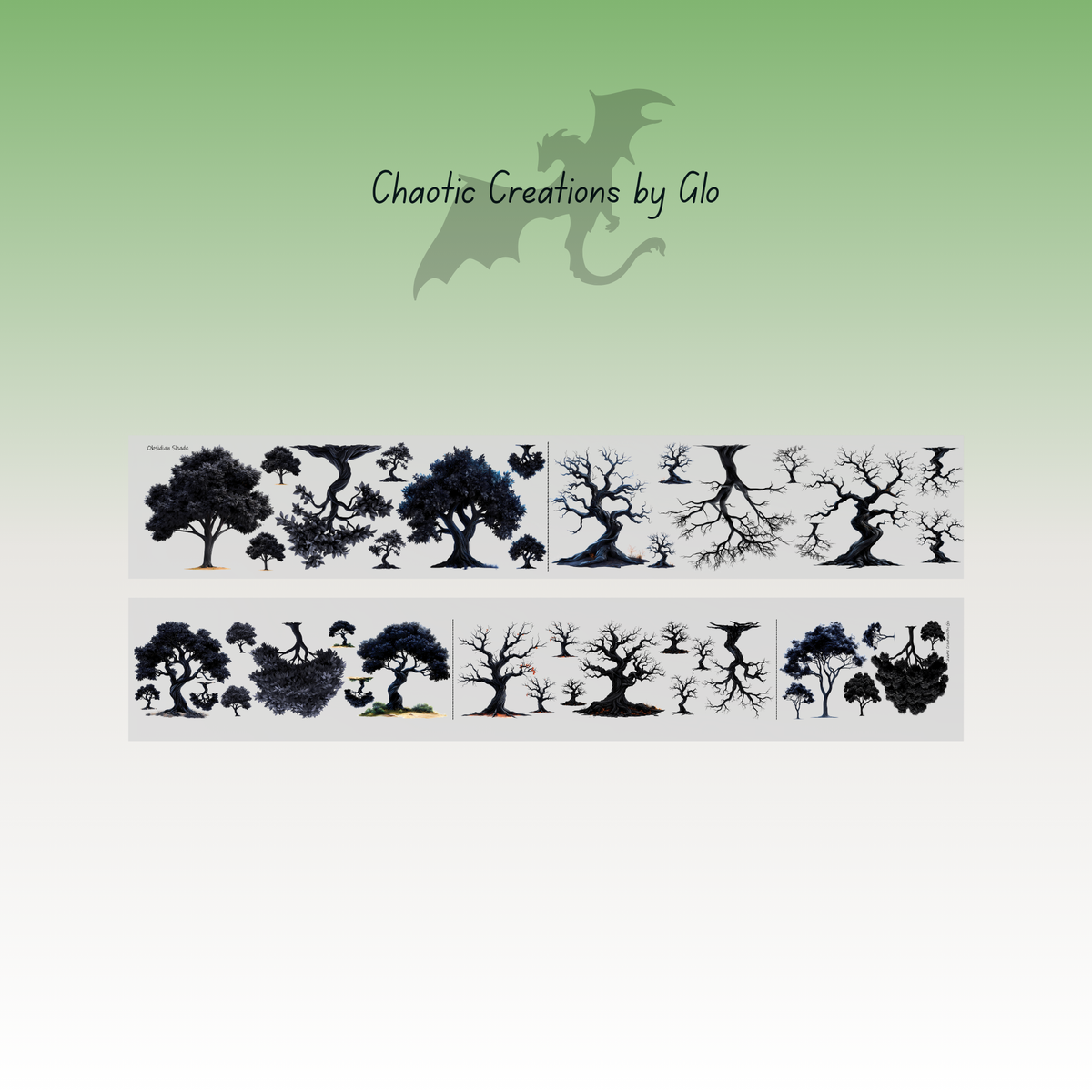 Chaotic Creations by Glo Obsidian Shade PET Tape 9cm x 1.25m