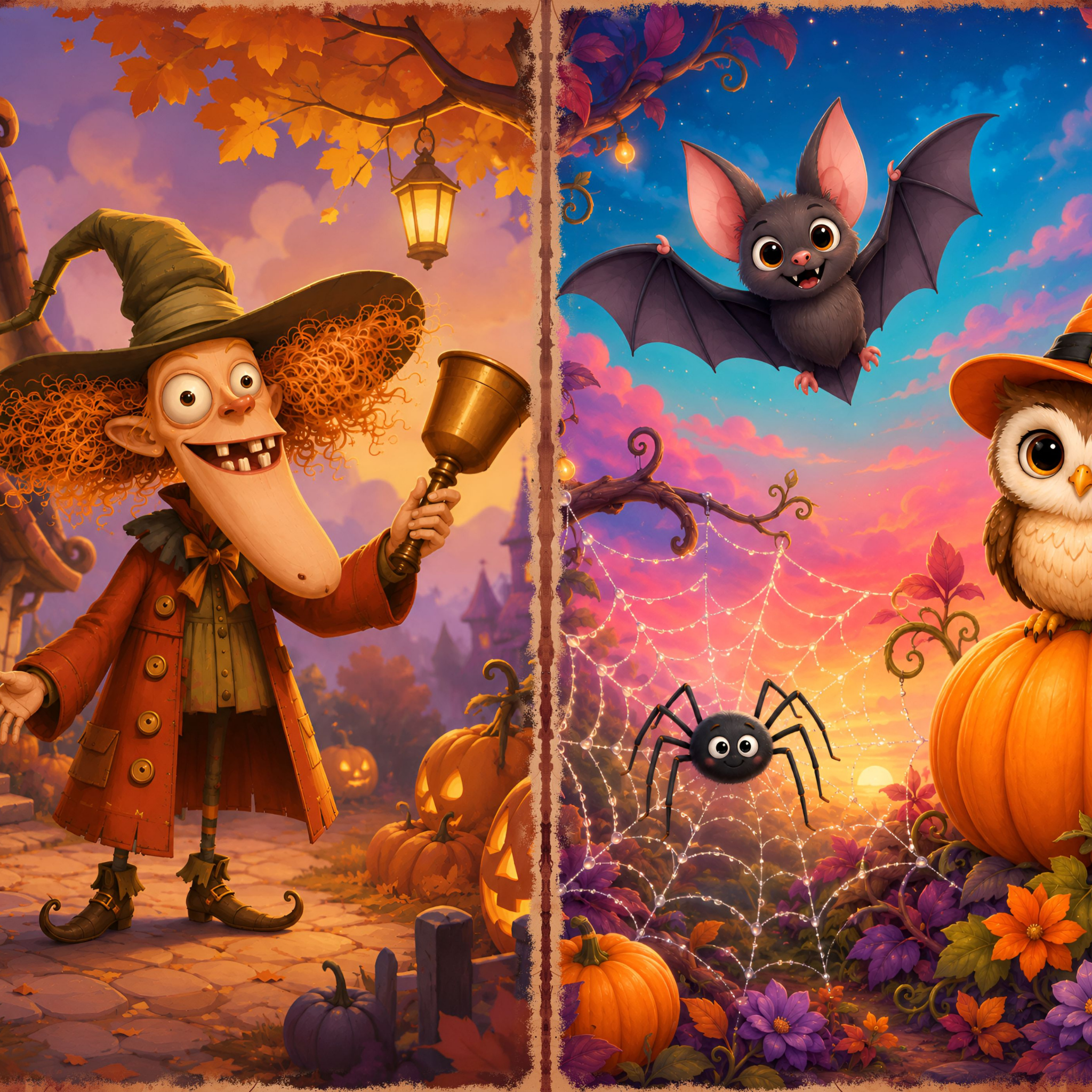 LunicArtDesign Witch Halloween material paper 5.5 x 8.5 inches 20 different sheets