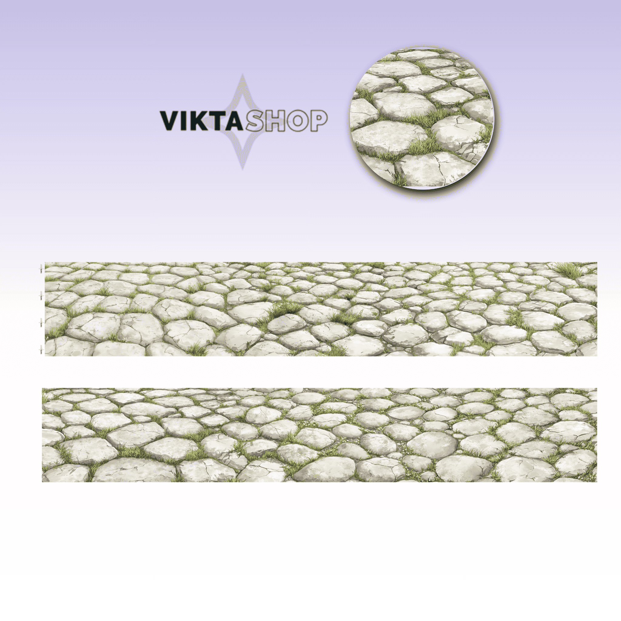Viktashop Stone Ground PET tape 7cm x 1m