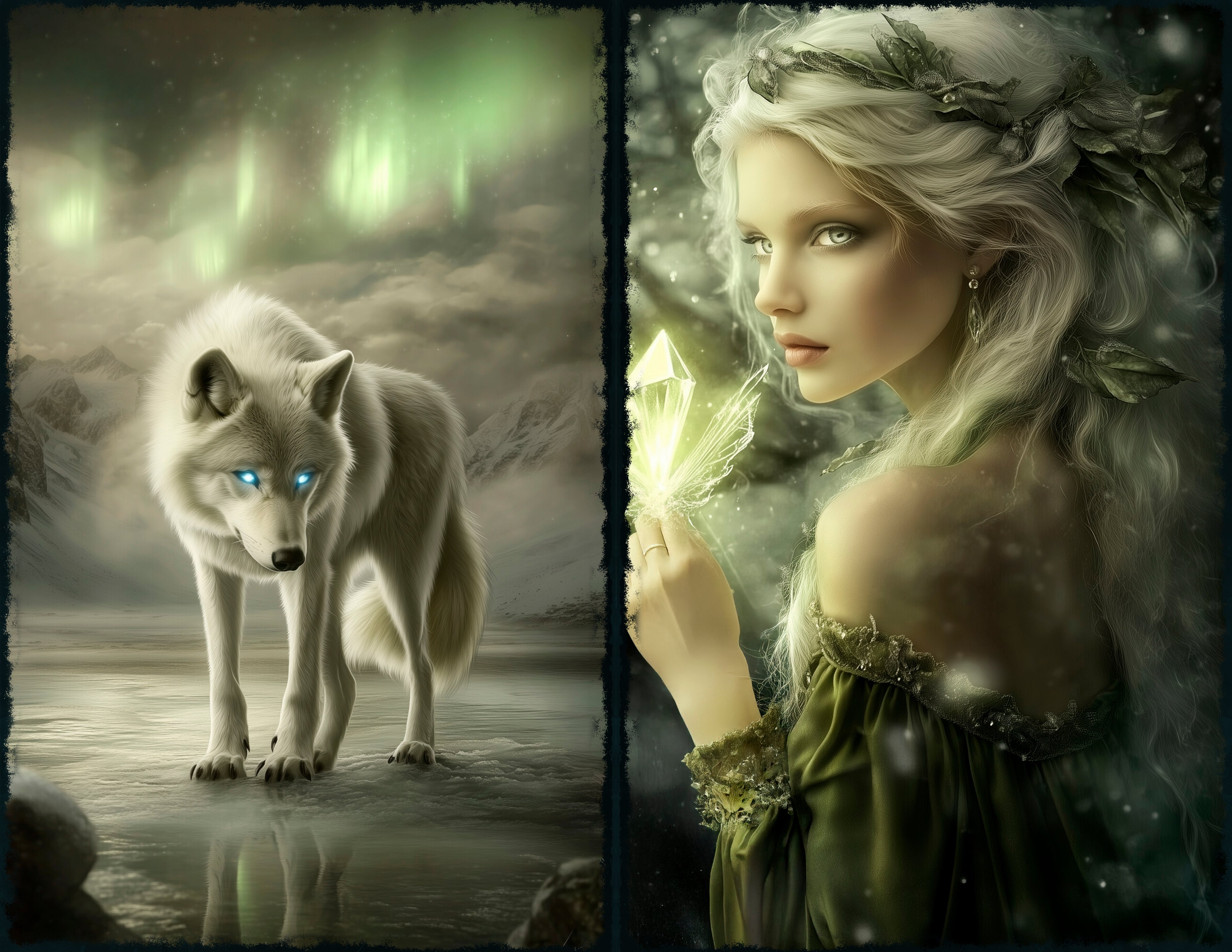 LunicArtDesign winter fairy material paper 5,5 x 8,5 inches 20 different sheets