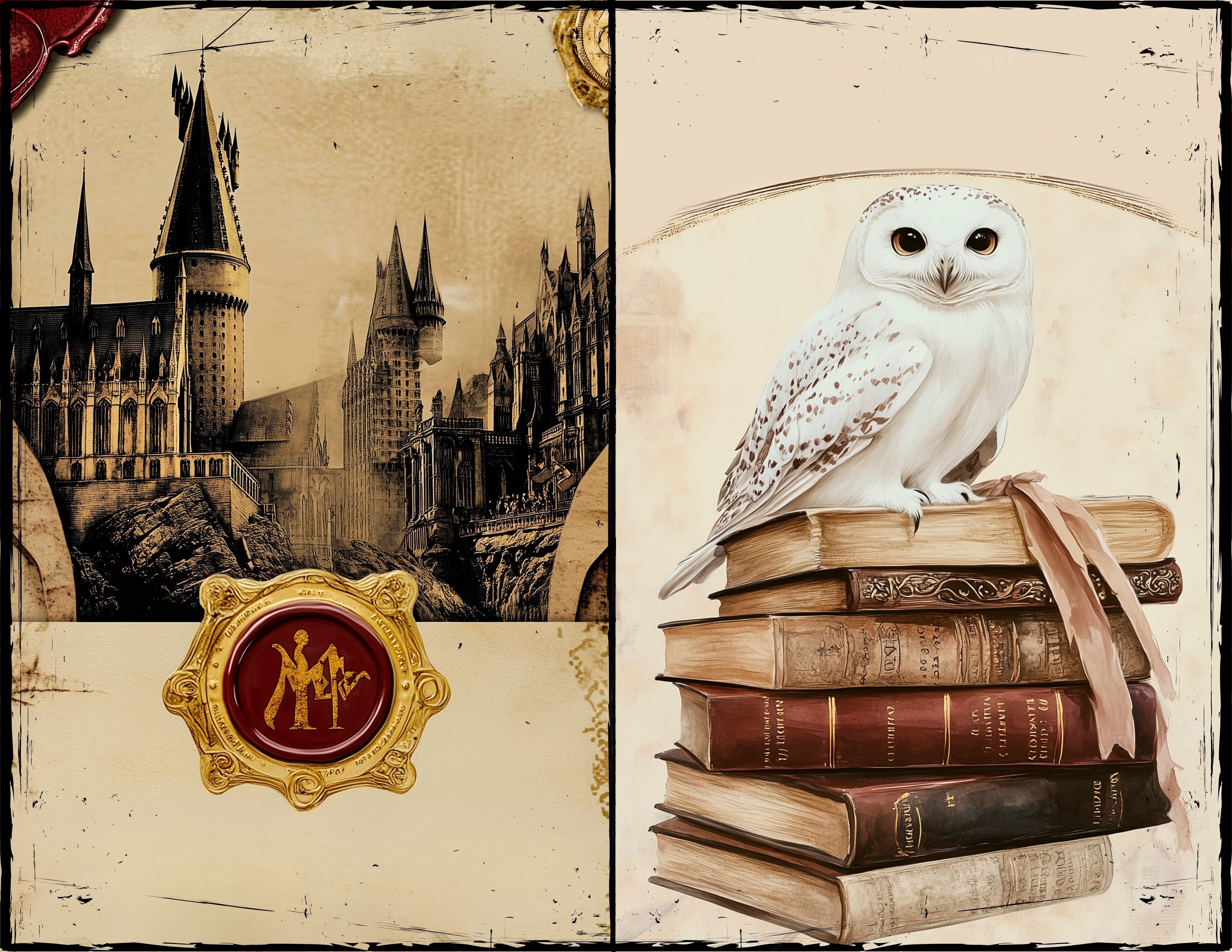 LunicArtDesign Harry Potter series 1 paper 5.5 x 8.5 inches 20 different sheets - ViktaShop