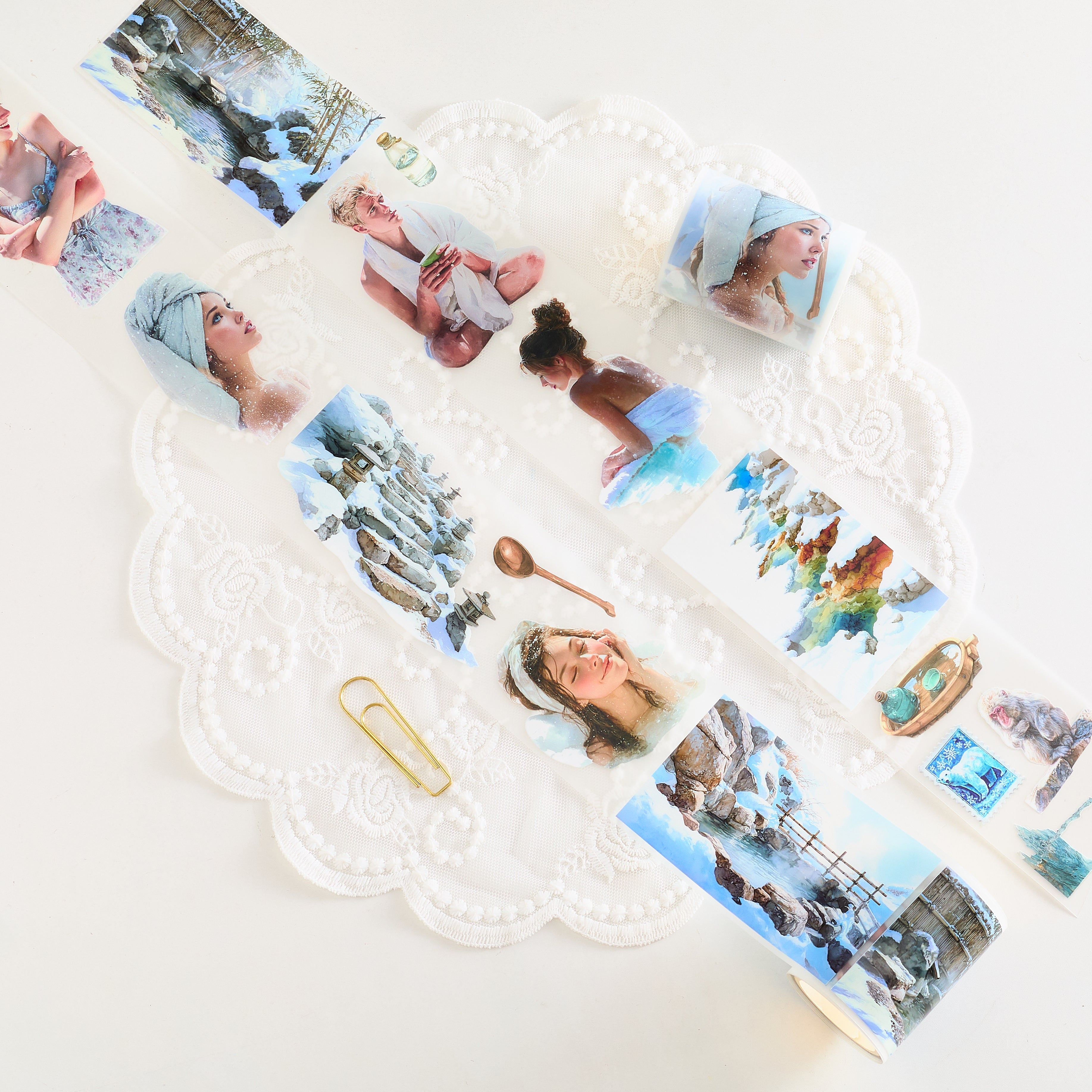 Shiimmer Snow Bath PET Tape 6cm x 1m