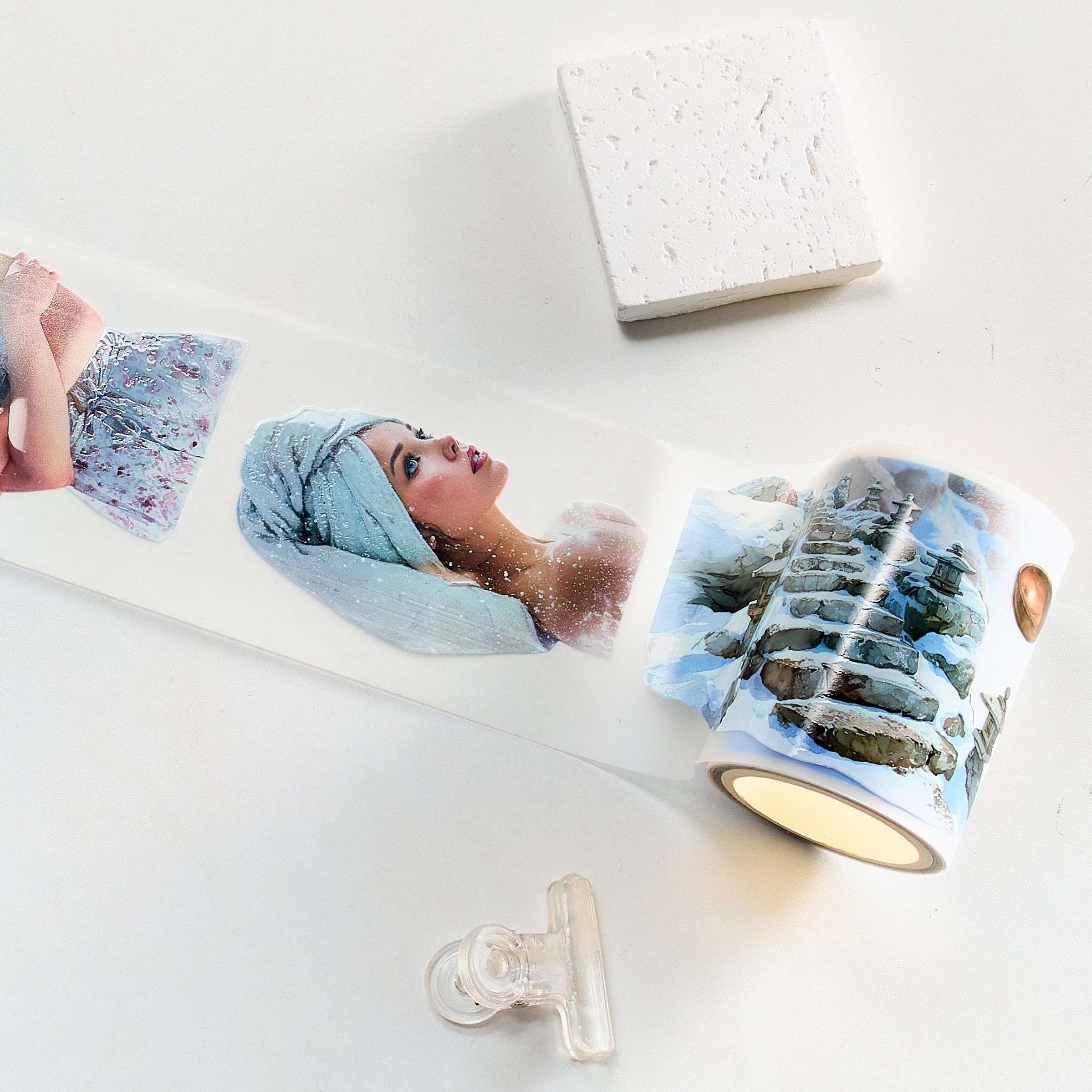 Shiimmer Snow Bath PET Tape 6cm x 1m