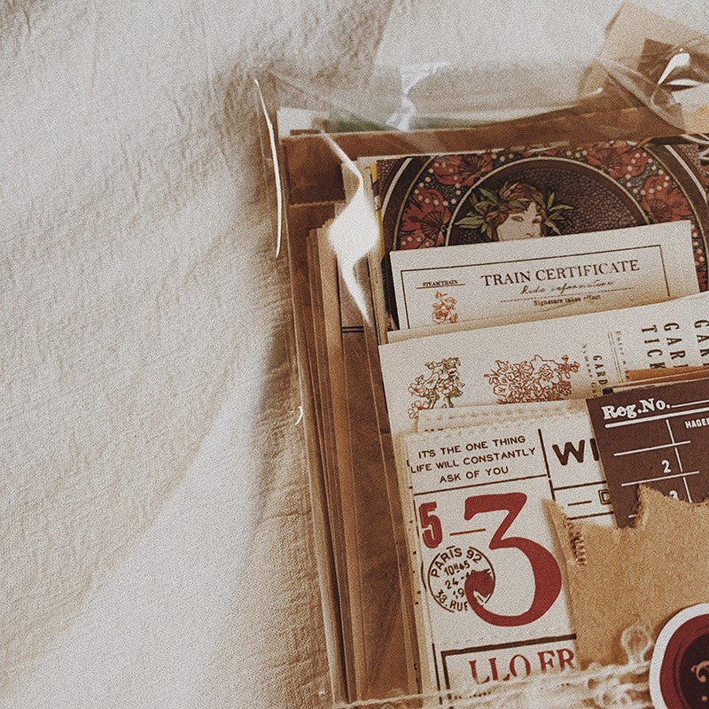 Bundle Old Bag Retro Bill Memo Material Pack - ViktaShop